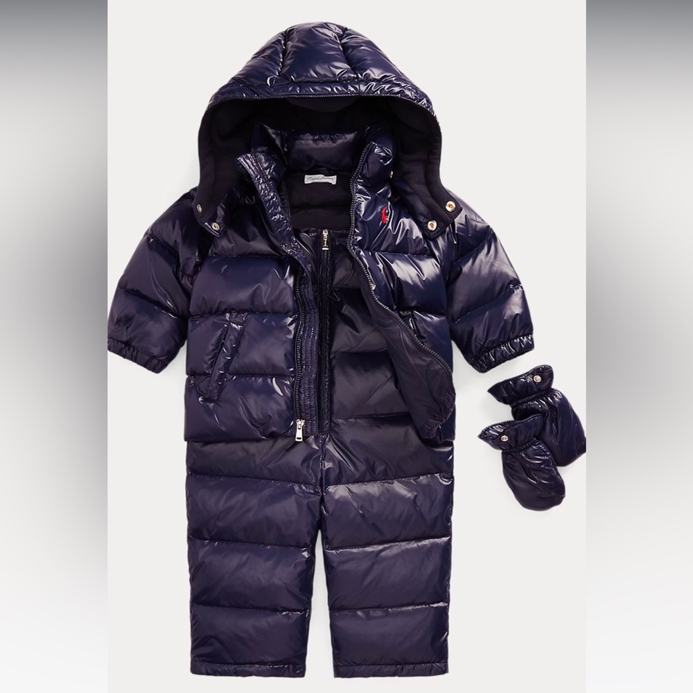 Ralph Lauren Water-Repellent Down Snowsuit 
Size 3m